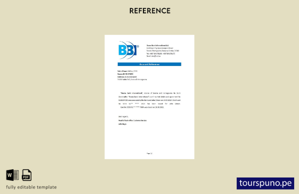 listo para imprimir plantilla de referencia de cierre de Bosnia y Herzegovina Bo